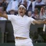 Roger Federer bota d'alegria al final del duel. Foto: Stefan Wermuth. Reuters