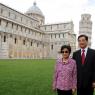 El president xinès Hu Jintao, fent turisme a Itàlia amb la seva esposa.